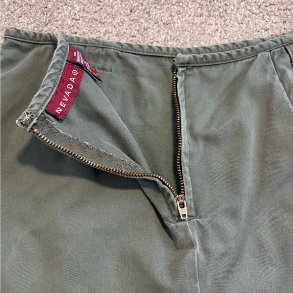 Nevada Y2K Army Green Mini Skirt Size 8 - Picture 7 of 7